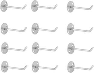 Q1 Beads 4" Pure Stainless Steel Display Hook Hanger for Shop/Showroom/Boutique/Mobile Shop - Heavy Duty with Hardware Fittings Hook 12