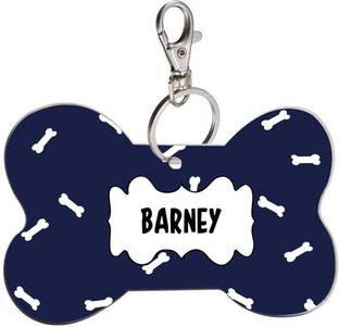 SKY TRENDS Bone Shape Collar Locket/Pendant for Dogs & Puppy -106 Info Engraved Dog Collar Charm