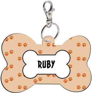 SKY TRENDS Bone Shape Collar Locket/Pendant for Dogs & Puppy -085 Info Engraved Dog Collar Charm