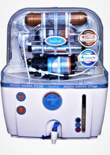 Aqua Fresh Swift W COPPER+ALKALINE+RO+UV+TDS 15 L WHITE AUTOMATIC ELECTRICAL BOREWELL 1500 TDS BEST HO...
