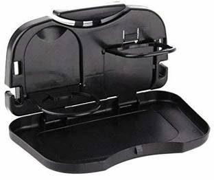LAVITRA Car Meal Plate & Cup Holder Tray Car Backseat Food Tray Bottle Cup Holder Car Laptop Tray