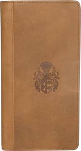Kan Hunter Leather Travel Organizer/Passport Holder/Long Wallet for Men & Women