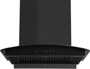 Hafele CRV 60 Plus Auto Clean Wall Mounted Black 1400 CMH Chimney