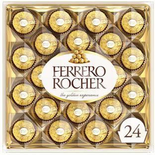 FERRERO ROCHER Rocher Premium Chocolates 24 Pieces, 300 g Truffles
