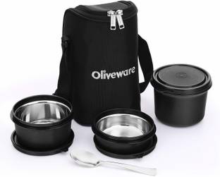 Oliveware Lunffice Use 3 Containers Lunch Box
