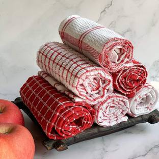 Pixel Home Cotton Kitchen Cleaning Towel PXL-KTW Red Cloth Napkins