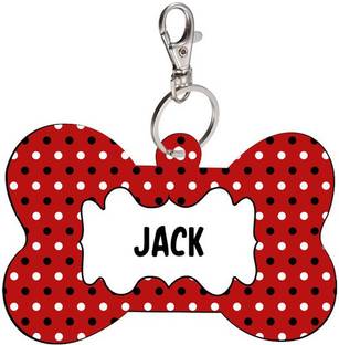 SKY TRENDS Bone Shape Collar Locket/Pendant for Dogs & Puppy -1244 Info Engraved Dog Collar Charm