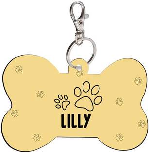 SKY TRENDS Info Engraved Dog Collar Charm
