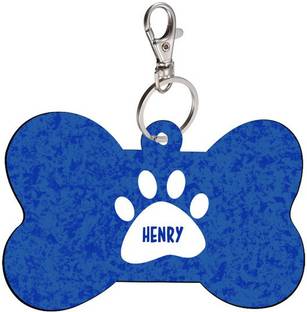SKY TRENDS Info Engraved Dog Collar Charm