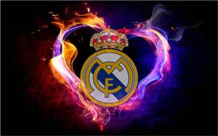 Real Madrid Football Club Wall Poster For Room With Gloss Lamination M13 Paper Print