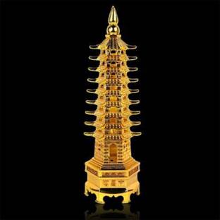 ASTRUMS Vastu Metal Education Tower Feng Shui Remedy for Education and Academic Success for Children Decorative Showpiece - 13 cm (Brass, Gold) Decorative Showpiece  -  13 cm