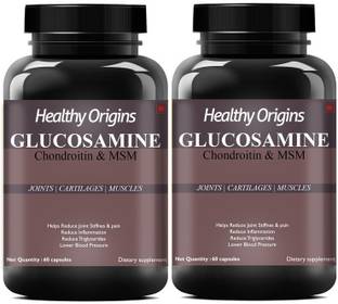 Healthy Origins Glucosamine Joint Pain Relief Support, HCl, Boswellia, Chondroitin (2)