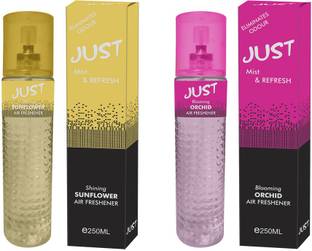 Just Floral, Lilly Spray Sunflower, Orchid Air Freshener - Pack Of 2 (2 X 250ml)