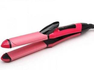 Spyder hair strightener 2 in1 NHC hair straightener Hair curler (Multicolor) Hair Curler