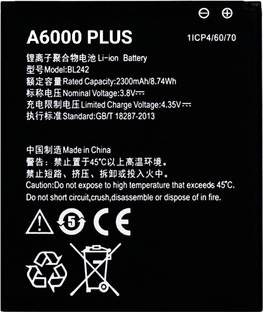 TokTon Mobile Battery For  Lenovo A6000 Plus