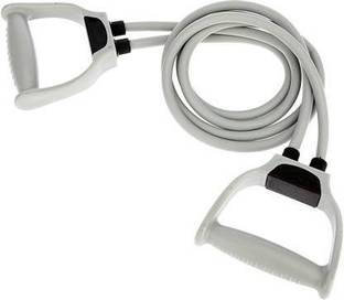 EMMKITZ Double Resistance Bands Toning Tube Exerciser with Resistance Tube (GreY)) Resistance Tube