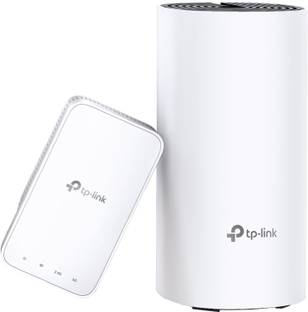 TP-Link Deco M3 (2-Pack) Mesh Router 2.4 GHz, 5 GHz 1200 Mbps Wifi Speed Dual Band Internal Antenna Ethernet (Cable Broadband)