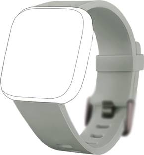 CellFAther Soft Silicone Sport Strap Wristband Compatible with Fitbit Versa/Fitbit Versa 2 / Fitbit Versa Lite for Women and Men -Grey (Watch not Included) Smart Band Strap