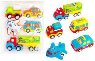 Galactic New Unbreakable Pull Back Vehicles Push and Go Crawling Toy Children, Power Friction Cars for 3+ Years Old Boys|Girls (Set of 5) Best Gift Child multicolor