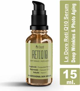 Le Dore RetiQ10 Encapsulated Retinol 1% Coenzyme Q10 Vitamin E Hyaluronic Acid Bakuchiol Extract Plant Based Ceramide & Bisabolol Facial Serum For Anti Aging Boost Collagen Glowing Skin (15 ml)