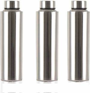 Aquasleri 1000 ml Steel Fridge Water Bottle for, school, office, ,(pack of 3) 1000 ml Bottle
