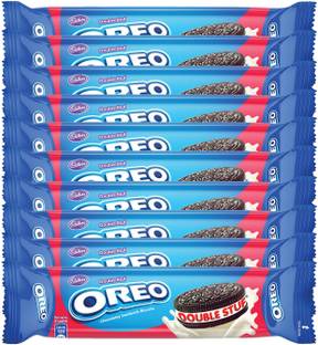 Cadbury Oreo Double Stuff Chocolatey Biscuits Cream Sandwich Biscuit