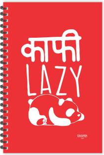 ESCAPER KAFI LAZY Hindi Quotes Diary (Ruled - A5 Size - 8.5 x 5.5 inches), Slogan Diary, Quotes on Diary, Funny Quotes Notepad A5 Diary Ruled 160 Pages