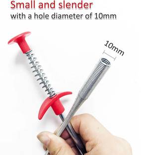 Flying monk Spring Pipe Dredging Tools, Drain Snake, Drain Cleaner Sticks Clog Remover Cleaning Tools Household for Kitchen Sink Crystal Drain Opener