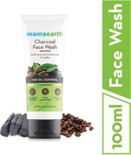 Mamaearth Charcoal Natural for oil control and pollution defence 100 ml - For Oily Skin - SLS & Paraben Free Face Wash