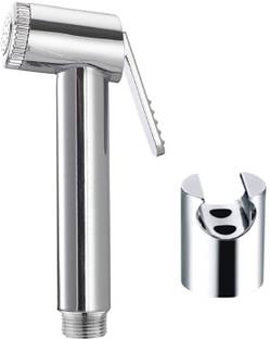 Faucent ABS Jaquar Look Health Faucet Gun with Chrome plated Hook Health Faucet (Wall Mount Installation Type) Faucet Set