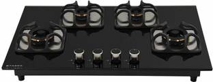 FABER HOB IMPERIA PLUS 784 BRB CI BK Glass Automatic Hob