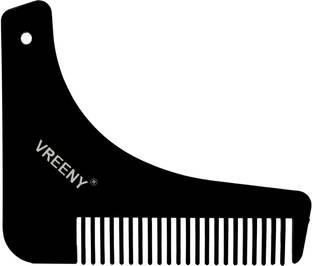 Vreeny Beard Shaper Comb Tool with Mustache Comb for Men Home and Salon Use Men Beard Accessories