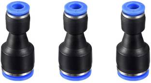 sl sales 10MM to 8MM Pneumatic Pipe Joint Straight Quick Fitting Type Connector (3-PCS) Hose Connector
