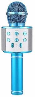 STAR WORLD Bhawna Best Quality Small Shape Microphone Bluetooth Speaker for Karaoke mic microphone for kids/ Singer Microphone Microphone 858