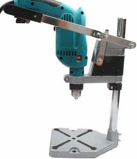 XDLB Drill Stand Drilling Depth - 60mm, Dia - 43mm iron Base Die Cast iron Head 400 mm Steel Pipe & St...