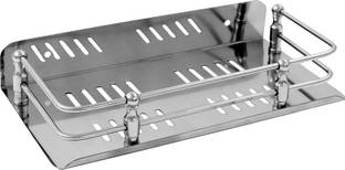 Kaaple STAINLESS STEEL MULTI PURPOSE BATHROOM SHELF-RACK-9x5-KITCHEN SHELF WALL MOUNT Stainless Steel Wall Shelf (Number of Shelves - 1, 9x5 Inches) Stainless Steel Wall Shelf