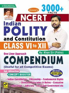 Kiran NCERT Indian Polity And Constitution Class VI To XII Compendium(English Medium) (3279)