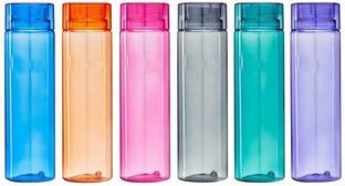 LaChoiceIt Plane Pattern 6 Pieces Plastic Water bottle multi colored 1000 ml Bottle 1000 ml Bottle