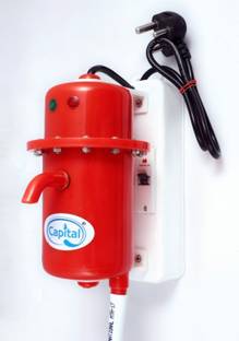 Capital 1 L Instant Water Geyser (1L MCB INSTANT WATER PORTABLE HEATER GEYSER SHOCK PROOF BODY WITH HA...