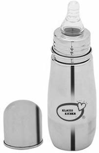 klassi kitchen Stainless Steel Small Neck Feeding Bottle(Penguin Model)-200ML - 200 ml
