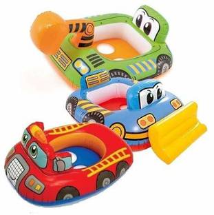 Galactic Pool swimming car toy Water Float Ring Cruiser Shape Tube Boat for Kids multicolor Pack of 1(3 Design Available 1 Design Sending) Bath Toy