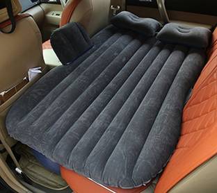 ALLEXTREME Multifunctional Inflatable Car Mattress for Rest,Traval, Leisure and Entertainment- Car Back Seat Travel Air Inflation Bed Universal SUV Extended Air Couch with Two Air Pillows, Car Air Pump and Repair Kit Travel Sleeping Back Seat Comfortable Vehicle With Electric Pump Car Inflatable Bed