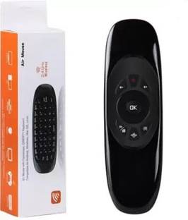 THE MOBILE POINT 4in1 Air Mouse Rechargeable Multifunction Smart Air Fly Mouse, Mini Wireless Keyboard for Game Handle Smart Android TV Box/PC/Laptop/Projector/Android Smart TV/HTPC/IPTV Media Player Bluetooth, Smart Connector Handheld Multi-device Keyboard