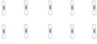 N Specs Spectacle Chain, String, cord connector, Rubber loop, hook for Eye wear Chain ( 30 piece ) Hook Eye