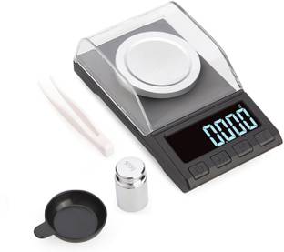 amiciTools High Precision LCD Digital Scale Powder Gold Jewelry Medicinal Herbs Weighing Electronic Pocket Scales with 2xAAA Battery (100g) Weighing Scale
