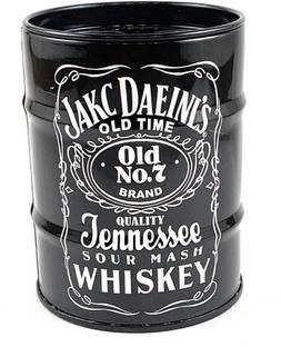 NYRWANA DELIVERING SMILES IN INIDA Aluminum Oil Drum Can Barrel Shaped Cigarette Cigar Black Aluminium Ashtray