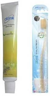ATOMY Propolis Anti- Plaque Whitening Dental Oral Care 50gm + 1 Toothbrush S