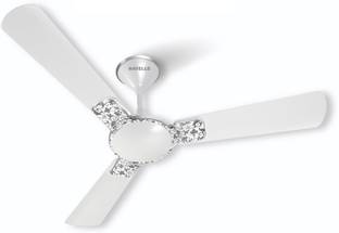 HAVELLS ENTICER ART P.WHT CHROME 1200 mm 3 Blade Ceiling Fan