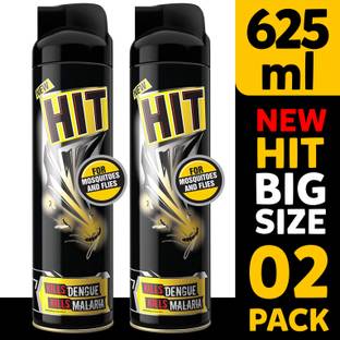 Hit – Mosquito and Fly Killer Spray, 625ml Pack of 02