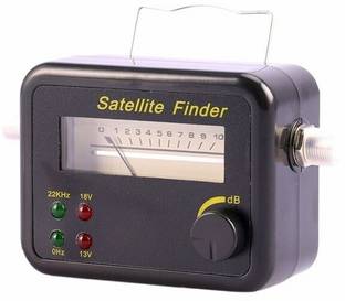 GoodsBazaar J9001 Sf45 Sf45 New Arrival Satellite Signal Finder for All Dish TVs Gain Measuring DB Meter Black Colour Mini LCD Display Satellite Signal Finder Meter Tester With Excellent Sensitivity Satellite TV Receiver for Free to Air/Dish Network/Direct TV/Satellite TV Analog Voltage Tester